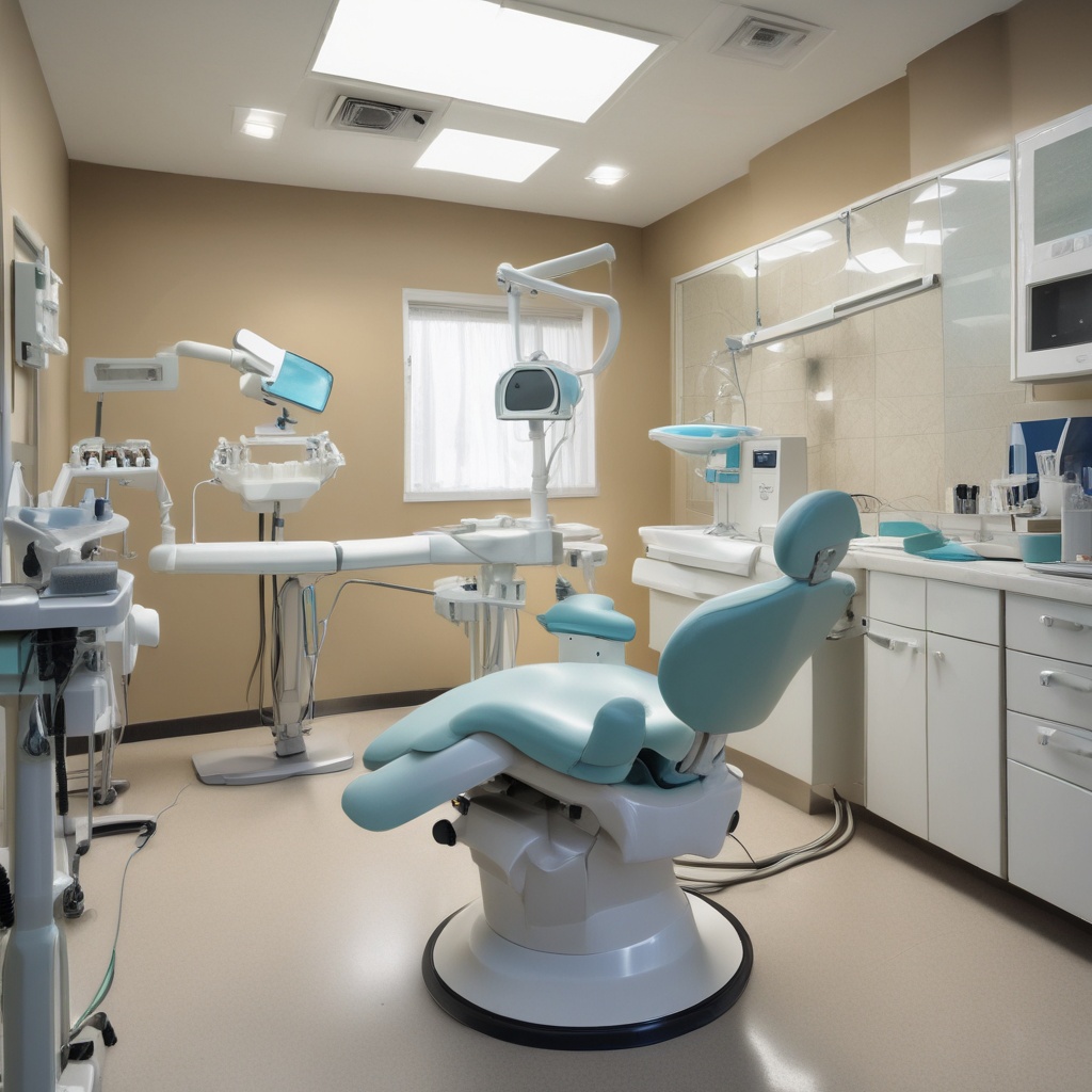 Dentist in a procedure