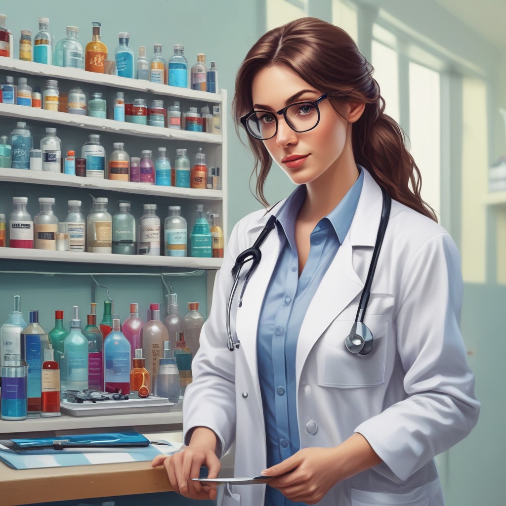 Doctor in a lab coat